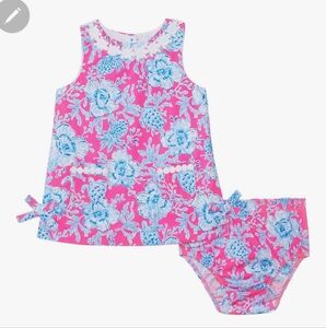 Lilly Pulitzer Pink and Blue Sleeveless Sundress